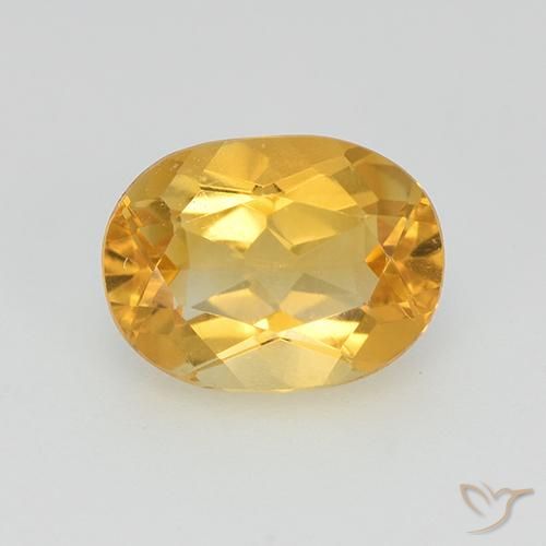 1.24ct Natural Golden Orange Citrine, Oval, VVS-VS