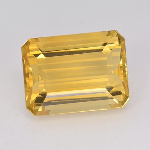 Золотисто-оранжевый Цитрин Камень - 12.7ct Восьмиугольная ступенчатая огранка (ID: 514963)