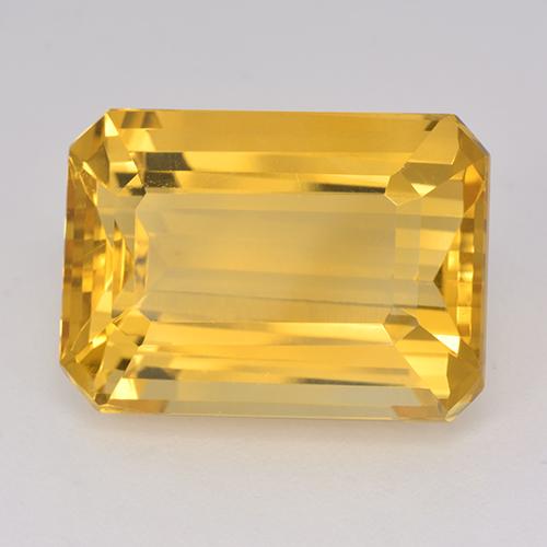 Medium Golden Citrine Gem - 16ct Octagon Step Cut (ID: 514966)