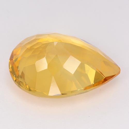 Citrine Gemstone in 18 x 13 mm (calibrated) Size for Sale, Citrine Stone in Medium Golden Color