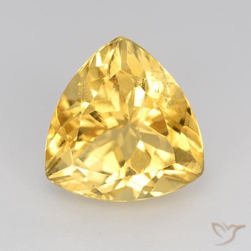 2.28ct Natural Golden Citrine, Trillion, VVS-VS