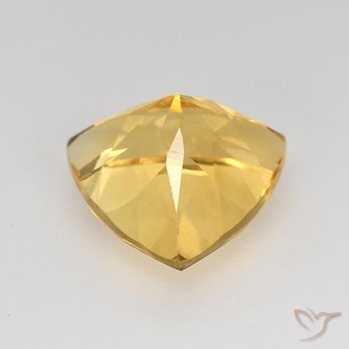 Citrine Gemstone in 9 x 9 mm (calibrated) Size for Sale, Citrine Stone in Medium-Light Golden Color