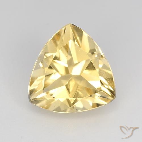 2.09ct Natural Cream Citrine, Trillion, VVS-VS