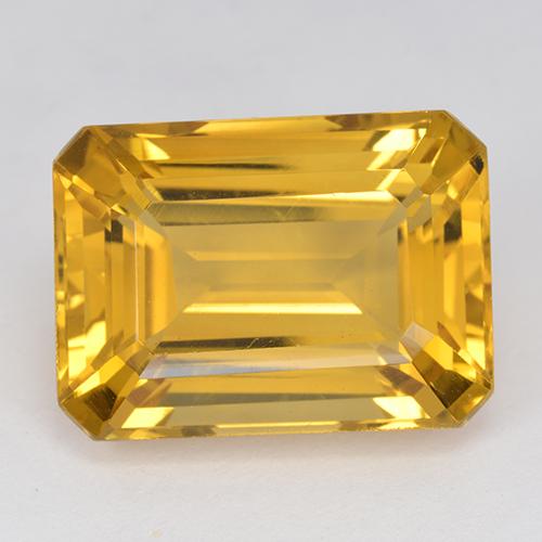 16.85 ct Golden Citrine Stone, Natural Citrine in Octagon Step Cut Shape for Sale