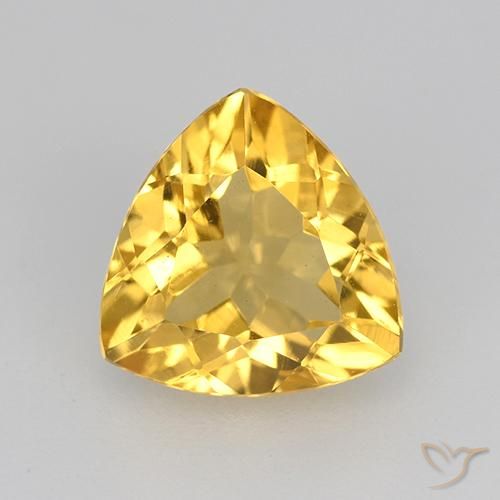 1.94ct Natural Bright Gold Citrine, Trillion, VVS-VS