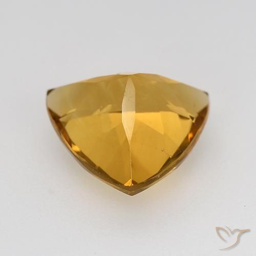 Citrine Gemstone in 9 x 9 mm (calibrated) Size for Sale, Citrine Stone in Medium Orange-Gold Color
