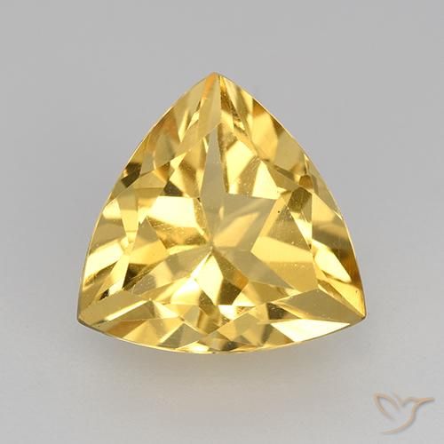 2.25ct Natural Golden Citrine, Trillion, VVS-VS