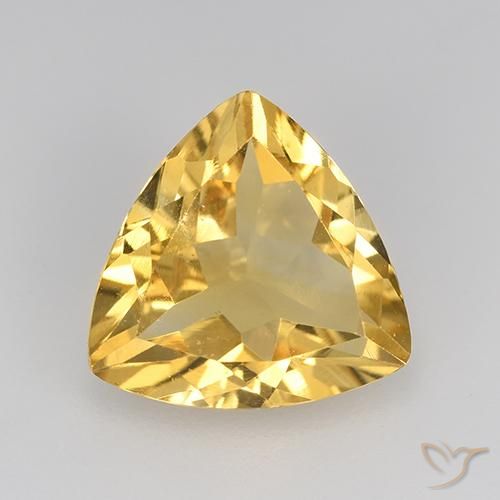 1.93ct Natural Golden Citrine, Trillion, VS