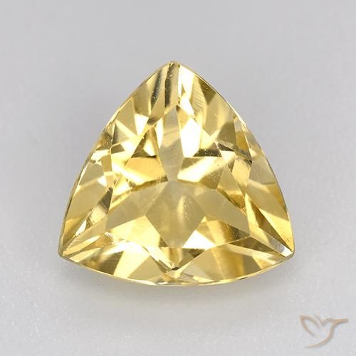 2.10ct Natural Golden Citrine, Trillion, VVS-VS