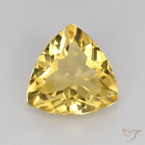 1.82ct Natural Gold Citrine, Trillion, VVS-VS