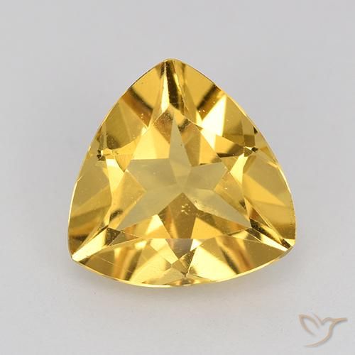 2.12ct Natural Golden Citrine, Trillion, VVS-VS