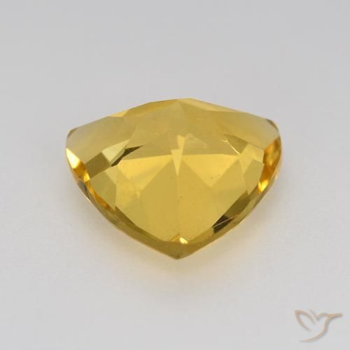 Citrine Gemstone in 9 x 9 mm (calibrated) Size for Sale, Citrine Stone in Golden Color