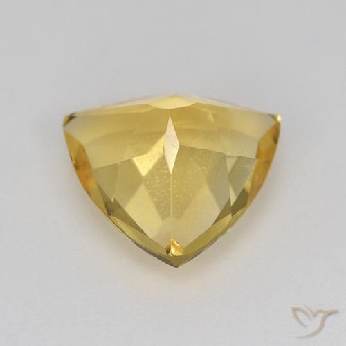 Citrine Gemstone in 9 x 9 mm (calibrated) Size for Sale, Citrine Stone in Medium Gold Color
