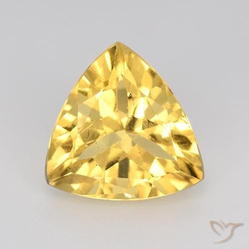 2.21ct Natural Medium Gold Citrine, Trillion, VVS-VS