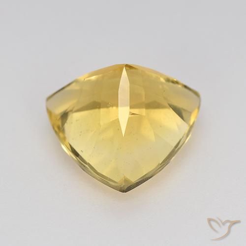 Citrine Gemstone in 9 x 9 mm (calibrated) Size for Sale, Citrine Stone in Medium Gold Color
