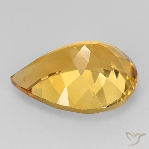 Citrine Gemstone in 16 x 12 mm (calibrated) Size for Sale, Citrine Stone in Orange-Gold Color