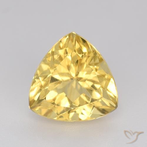 2.50ct Natural Gold Citrine, Trillion, VVS-VS