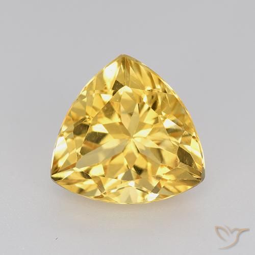 2.20ct Natural Golden Citrine, Trillion, VVS-VS