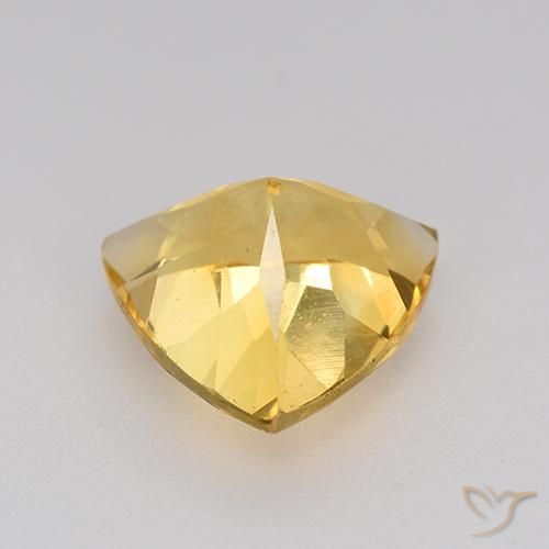 Citrine Gemstone in 9 x 9 mm (calibrated) Size for Sale, Citrine Stone in Golden Color