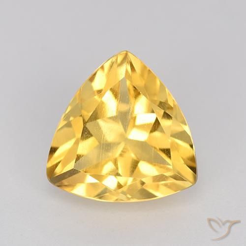2.28ct Natural Golden Citrine, Trillion, VVS