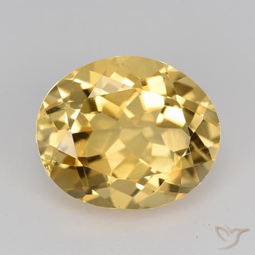 4.47ct Natural Gold Citrine, Oval, VVS-VS