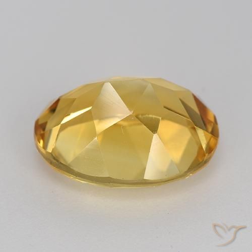 Citrine Gemstone in 12 x 10 mm (calibrated) Size for Sale, Citrine Stone in Golden Orange Color