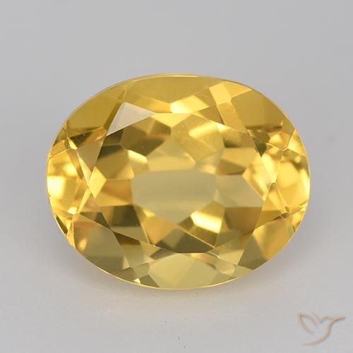 4.66ct Natural Golden Orange Citrine, Oval, VVS-VS
