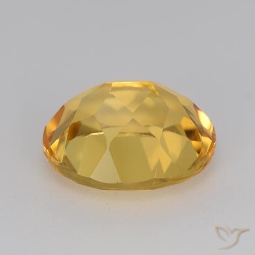 Citrine Gemstone in 12 x 10 mm (calibrated) Size for Sale, Citrine Stone in Medium-Light Golden Color