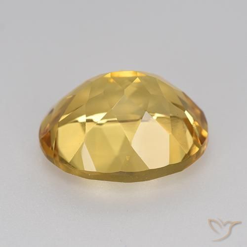 Citrine Gemstone in 12 x 10 mm (calibrated) Size for Sale, Citrine Stone in Golden Orange Color