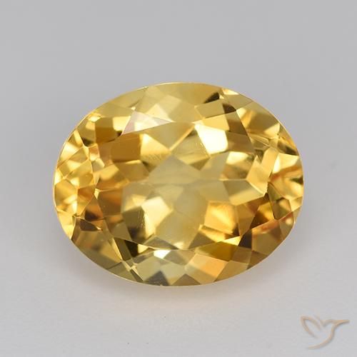 4.76ct Natural Golden Orange Citrine, Oval, VVS-VS