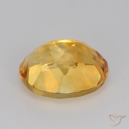 Citrine Gemstone in 12 x 10 mm (calibrated) Size for Sale, Citrine Stone in Golden Orange Color