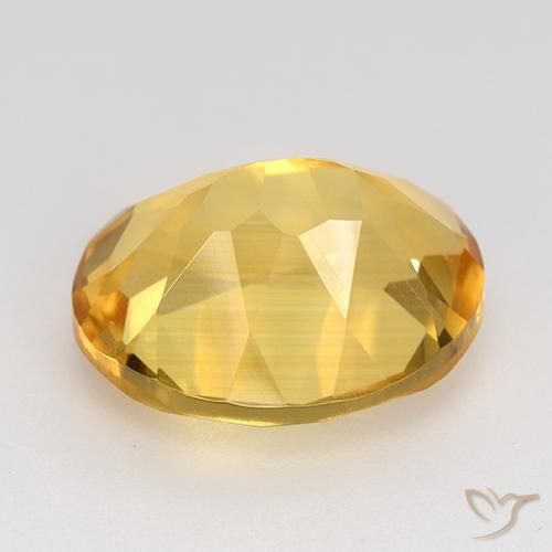 Citrine Gemstone in 12 x 10 mm (calibrated) Size for Sale, Citrine Stone in Golden Color