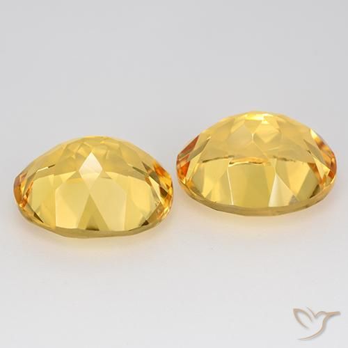Citrine Gemstones in 12 x 10 mm (calibrated) Size for Sale, Citrine Stones in Golden Color