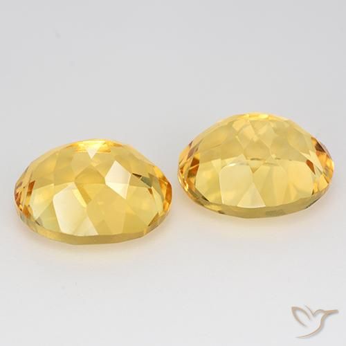 Citrine Gemstones in 12 x 10 mm (calibrated) Size for Sale, Citrine Stones in Golden Color