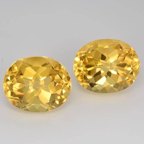 Golden Citrine Gem - 5.4ct Oval Facet (ID: 520562)