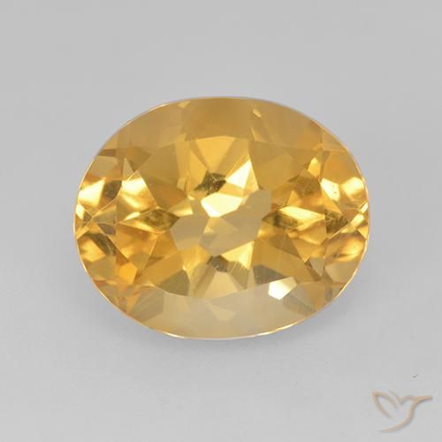 5.13ct Natural Dark Golden Citrine, Oval, VVS-VS