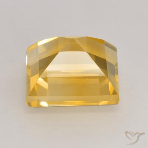 Citrine Gemstone in 9 x 9 mm (calibrated) Size for Sale, Citrine Stone in Golden Color