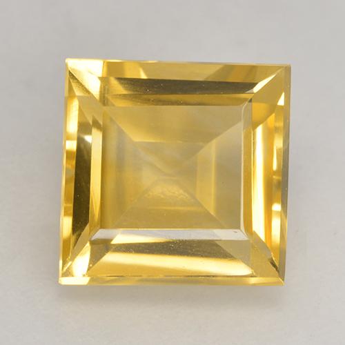 Golden Citrine Gem - 3.7ct Square Facet (ID: 530596)