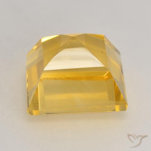 Citrine Gemstone in 9 x 9 mm (calibrated) Size for Sale, Citrine Stone in Golden Color