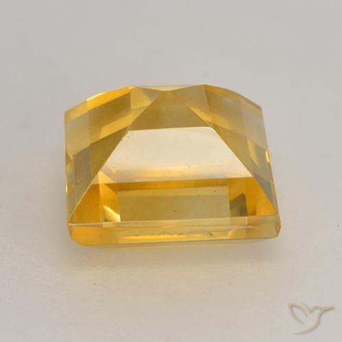 Citrine Gemstone in 8.5 x 8.4 mm Size for Sale, Citrine Stone in Golden Color