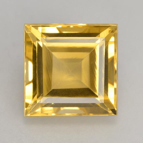 Golden Citrine Gem - 3.6ct Square Facet (ID: 530602)