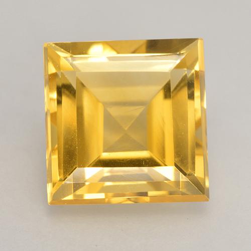 Golden Citrine Gem - 3.6ct Square Facet (ID: 530603)