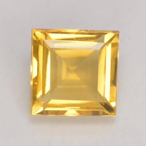 Dorado claro Citrina Gema - 3.4ct Forma cuadrada (ID: 531004)