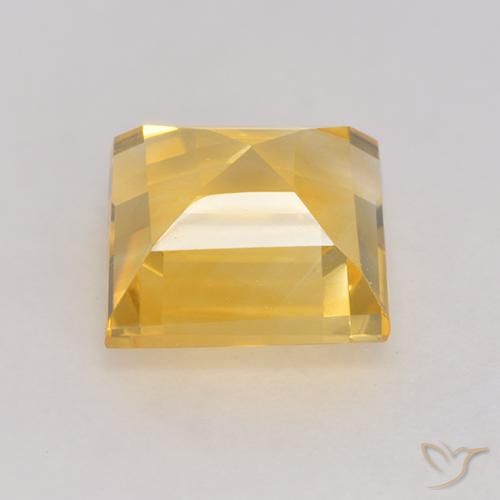 Citrine Gemstone in 9 x 9 mm (calibrated) Size for Sale, Citrine Stone in Golden Color