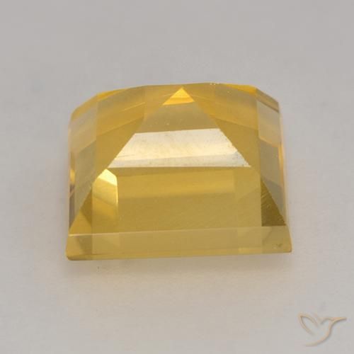 Citrine Gemstone in 9 x 9 mm (calibrated) Size for Sale, Citrine Stone in Bright Gold Color