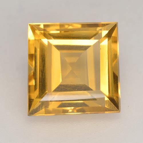Naranja dorado Citrina Gema - 3.1ct Forma cuadrada (ID: 531243)