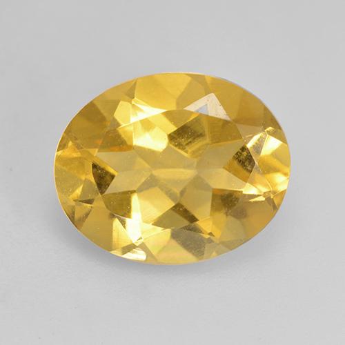 Золотой Цитрин Камень - 3.3ct Фасетный Овал (ID: 531864)