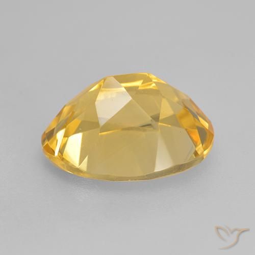 Citrine Gemstone in 11 x 9 mm (calibrated) Size for Sale, Citrine Stone in Golden Color