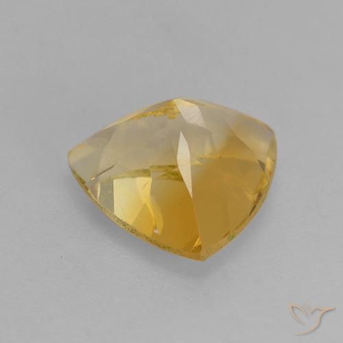 Citrine Gemstone in 9 x 9 mm (calibrated) Size for Sale, Citrine Stone in Gold Color