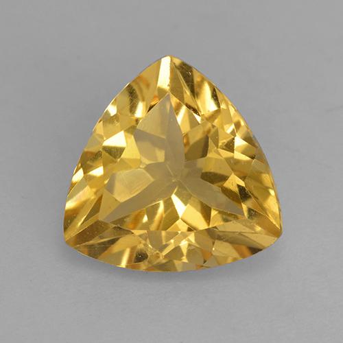 Dorado medio Citrina Gema - 2ct Forma trillón (ID: 531987)